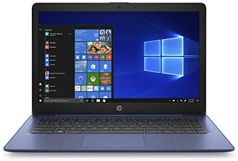 HP Stream 14-inch Laptop computer, AMD Twin-Core A4-9120E Processor, 4 GB SDRAM, 64 GB eMMC, Home windows 10 Dwelling in S Mode with Workplace 365 Private for One 12 months (14-ds0050nr, Royal Blue) 1