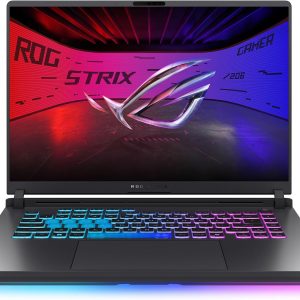 ASUS ROG Strix G16 Gaming Laptop, 16” 16:10 FHD+ 165Hz/3ms, NVIDIA GeForce RTX 5050 Laptop GPU, Intel Core i5 Processor 14450HX, 16GB DDR5-5600, 512GB PCIe Gen 4 SSD, Wi-Fi 7, Win11 Home, G615JHR-DS53