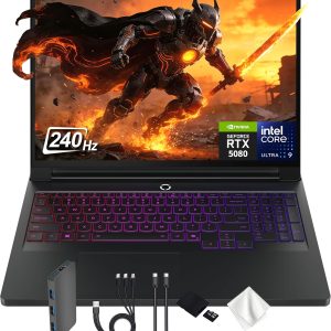 Lenovo Legion Pro 7i 16" WQXGA 240Hz Gaming Laptop, Intel Core Ultra 9 275HX, GeForce RTX 5080 GDDR7, 32GB DDR5, 2TB Storage (1TB PCIe SSD&1TB Docking Station), Backlit Keyboard, Win 11 Pro, Black