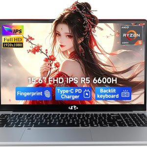 NIMO 15.6 AI Creator Laptop, 6 Core AMD R5-6600H 16GB RAM 512GB SSD FHD IPS