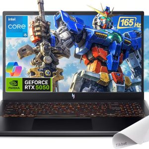 acer Nitro V 15.6” FHD IPS 165Hz Gaming Laptop, Intel Core i5-13420H, NVIDIA GeForce RTX 5050 with 8GB GDDR7 VRAM, Win11H, w/Mouse pad (16GB RAM, 512GB PCIe SSD)