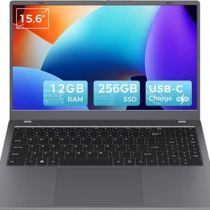15.6'' Laptop 12GB RAM 256GB SSD, Pentium Gold 6500Y, FHD IPS Screen