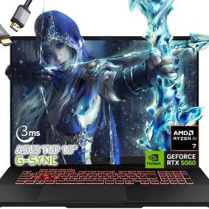 ASUS TUF A18 Gaming Laptop - AMD Ryzen 7 260 Beat i9-13905H - NVIDIA RTX 5060-64GB RAM -2TB SSD -18" WUXGA Display - RGB Backlit Keyboard -Windows 11 -FHD Camera -Gamer Creative Videao Editing