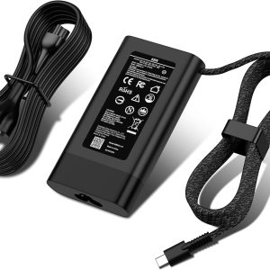 2025 New Slim USB C Charger Compatible with HP Laptop Charger USB Type C,Spectre X360,Envy X360,Elitebook,Envy,Chromebook,Elite x2,ProBook Computer Travel Fast Charging Power Cord