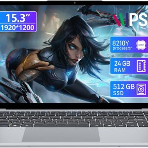 2026 Gaming Laptop,15.3 Inch Laptop,FHD IPS 1200p Screen,Gaming Laptop i5-8210Y(Up to 3.6GHz) for 24GB RAM 512GB SSD,Win 11 Pro Notebook Computer with BT5.0 Wi-Fi5,Notebook for Business Student