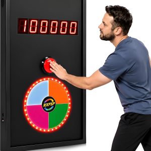 Digital Challenge Timer Game, Wall-Mounted Interactive Arcade Reaction Game