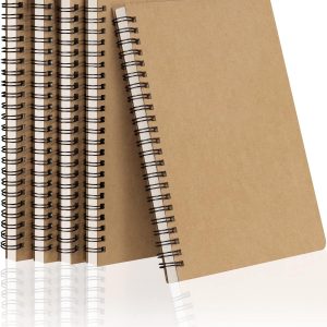 Dynta Spiral Notebooks A5 Lined 5Pcs College Ruled Journals Bulk