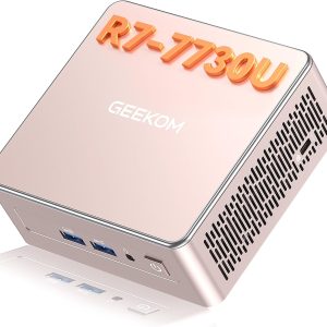 GEEKOM A5 2027-Ready Agentic AI Mini PC, Ryzen7 7730U|16GB RAM+500GB SSD