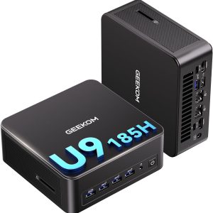 GEEKOM IT13 MAX AI Mini PC, Intel Core Ultra 9 185H, 24GB LPDDR5, 500GB SSD