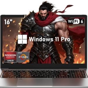 Gaming Laptop, 16 Inch Lap Top Computer 2026 with Ryzen 7 5825U Processor, 16GB DDR4, 1T SSD, Window 11 Pro, Backlit Keyboard, FHD Display 1920*1080P, WiFi 6, HDMI, for Student, Office, Business