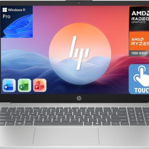 HP 15.6 FHD Touchscreen Laptop 2026-2027 Business, AMD Ryzen 7, AI Computer