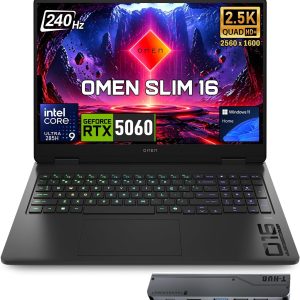 HP OMEN 16 Slim Intel Ultra 9-285H RTX 5060 32GB DDR5 1TB Gaming Laptop
