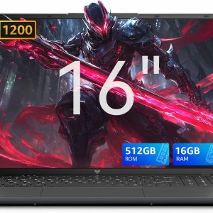 KAIGERR Light Gaming Laptop, AMD Ryzen R2544, 16inch