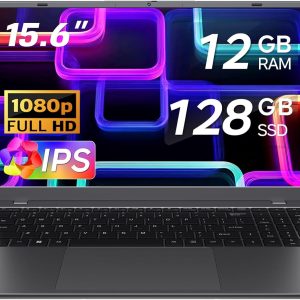 Laptop 15.6 Inch, 12GB RAM 128GB SSD, Pentium Gold 6500Y Up to 3.4GHz