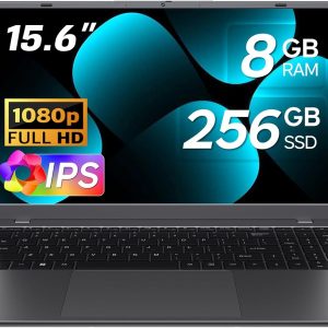 Laptop Computer 15.6 inch, 8GB RAM 256GB SSD Student Business Laptops