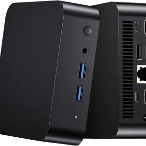 Mini PC, Core i3-6100U with 8GB RAM 256GB SSD, 2 Cores 4 Threads, Desktop Computer with 4K Display Support, WIFI 6, BT 5.2, USB *4, TYPE-C*2, HDMI*2, Win 11 Pro, Small PC for Work Study Multitasking