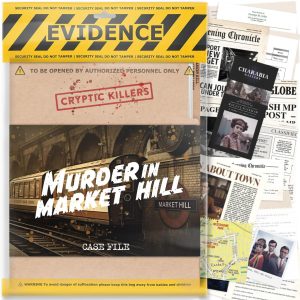Unsolved murder mystery game - Cold Case Files Investigation - CRYPTIC KILLERS - Detective Evidence & Crime File - individuals, date nights & party games- 