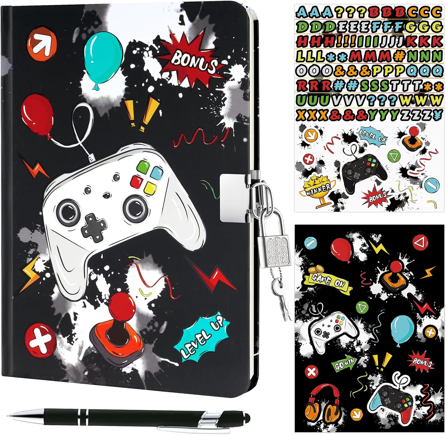 WERNNSAI-Luminous-Game-Kids-Diary-with-Lock-Keys-and-Pen.jpg